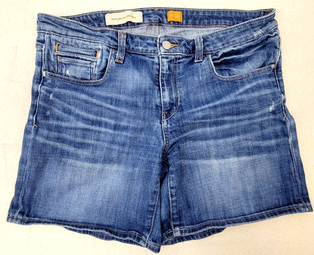 Pilcro and the Letterpress Denim Shorts Women’s 30 Blue Stretch